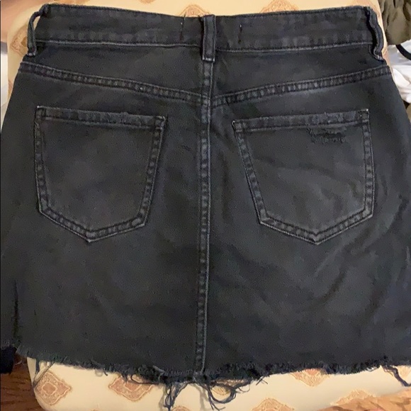 black jean skirt - worn once - Picture 2 of 2